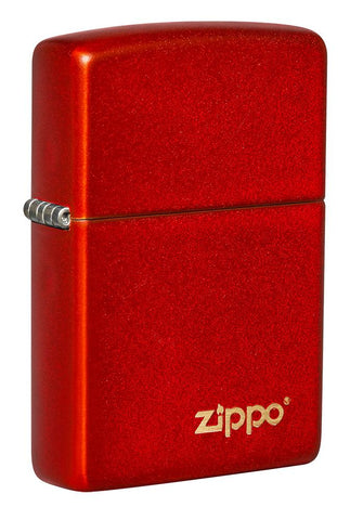 Classic  Metallic Red Zippo Logo