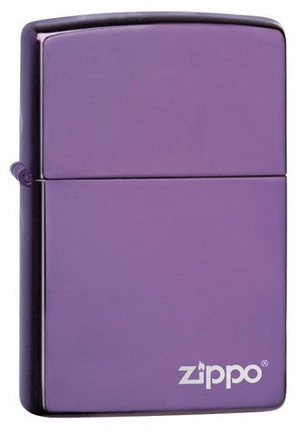 Classic High Polish Purple Zippo Logo