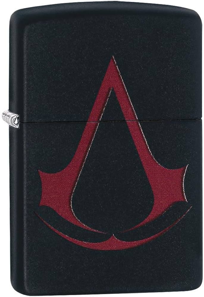 Black Matte Classic Assassins Creed Windproof Lighter