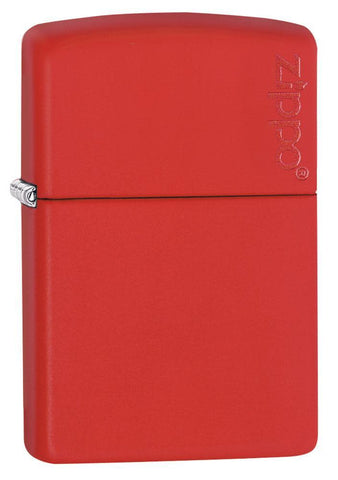 Classic Red Matte Zippo Logo